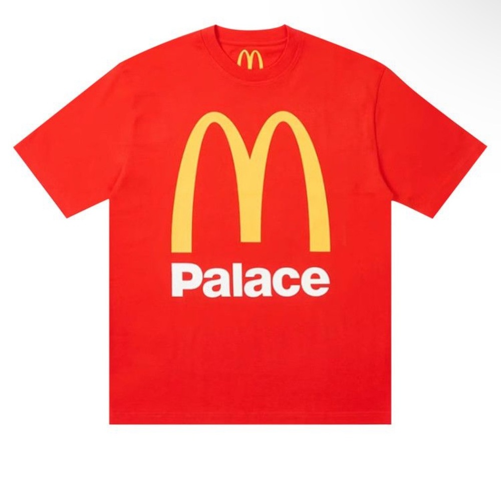 NWT: Palace Red T-Shirt with Yellow Logo